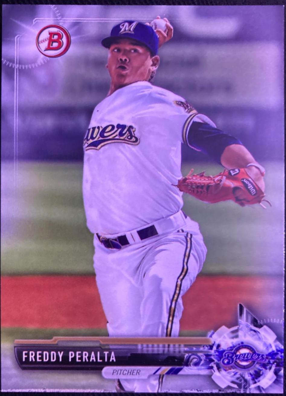 Freddy Peralta #BD-29 Baseball Cards 2017 Bowman Draft