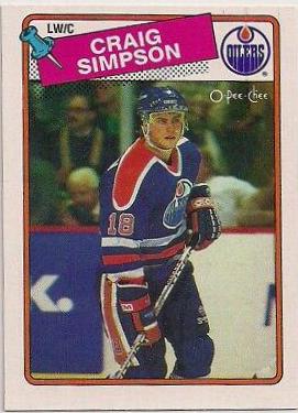 Craig Simpson #27 Hockey Cards 1988 O-Pee-Chee