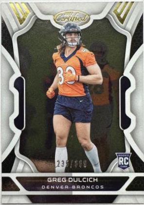Greg Dulcich #167 Football Cards 2022 Panini Certified