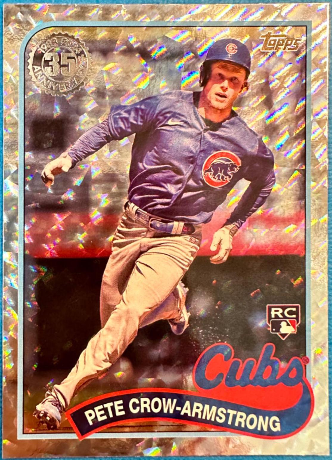 Pete Crow-Armstrong #89B2-5 Baseball Cards 2024 Topps 1989 Mega Box Foilboard