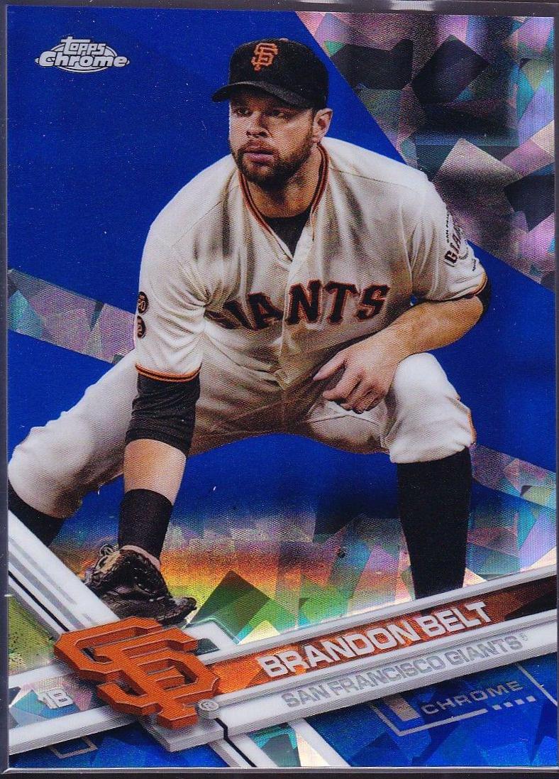 Brandon Belt #347 Baseball Cards 2017 Topps Chrome Sapphire