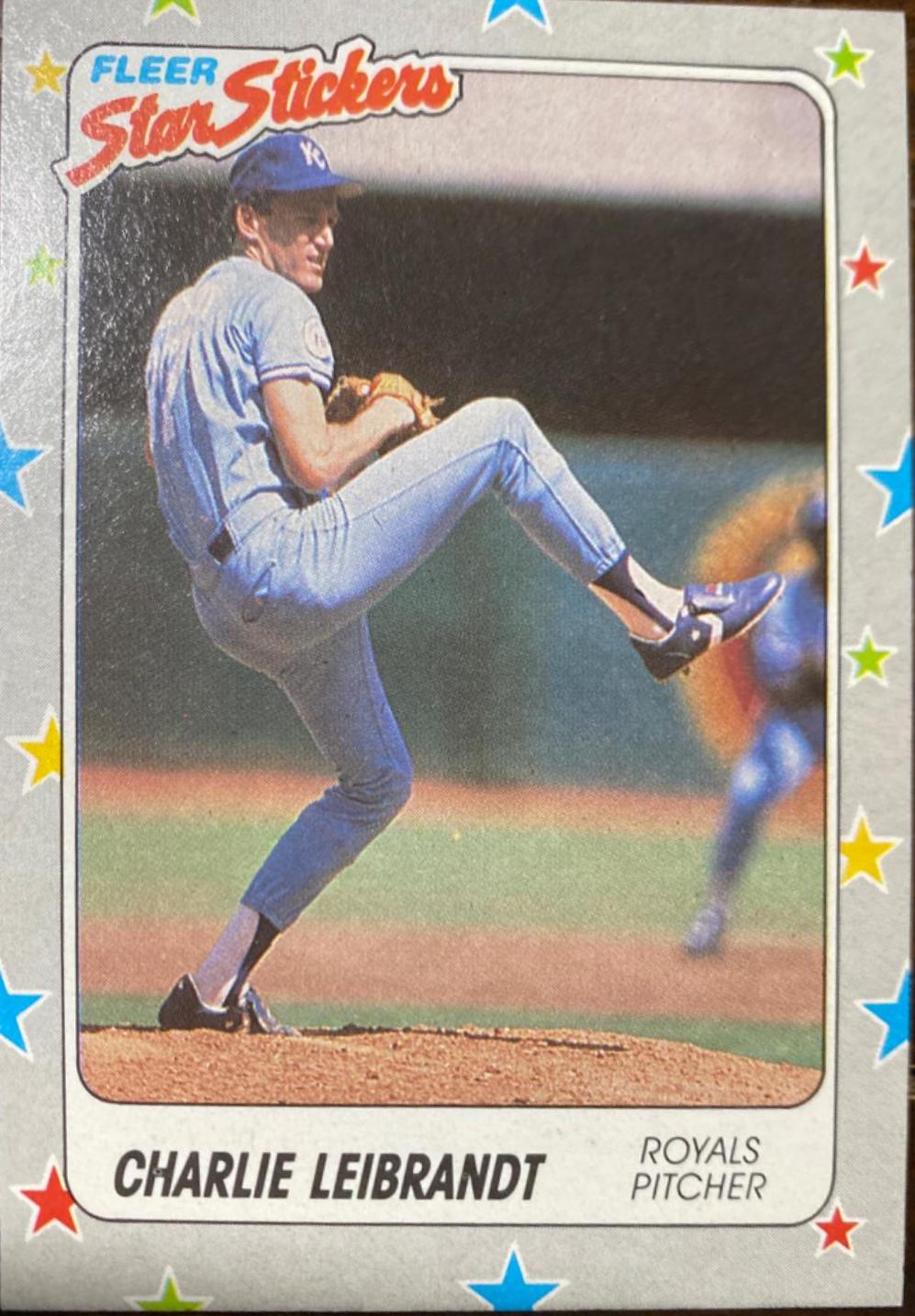 Charlie Leibrandt #31 Baseball Cards 1988 Fleer Star Stickers