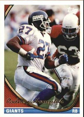 Rodney Hampton #5 Football Cards 1994 Topps