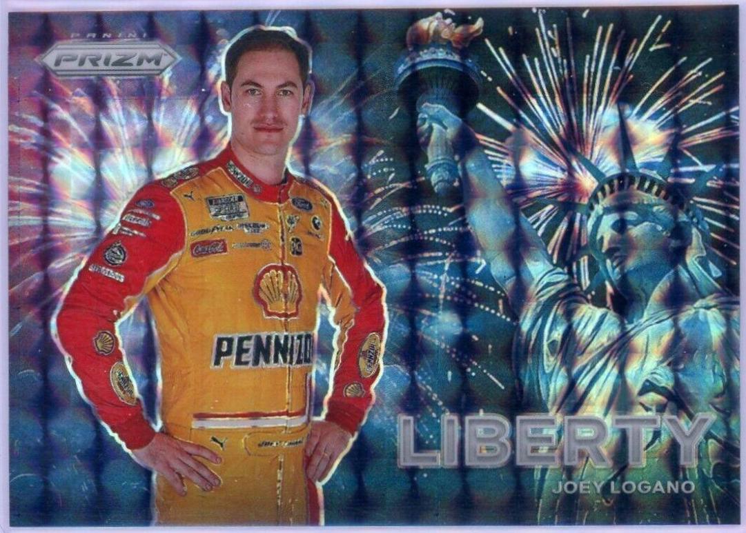 Joey Logano #L10 Racing Cards 2021 Panini Prizm Liberty