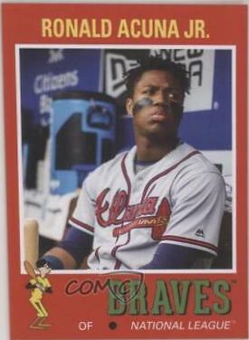 Ronald Acuna Jr. #28 Baseball Cards 2019 Topps Throwback Thursday
