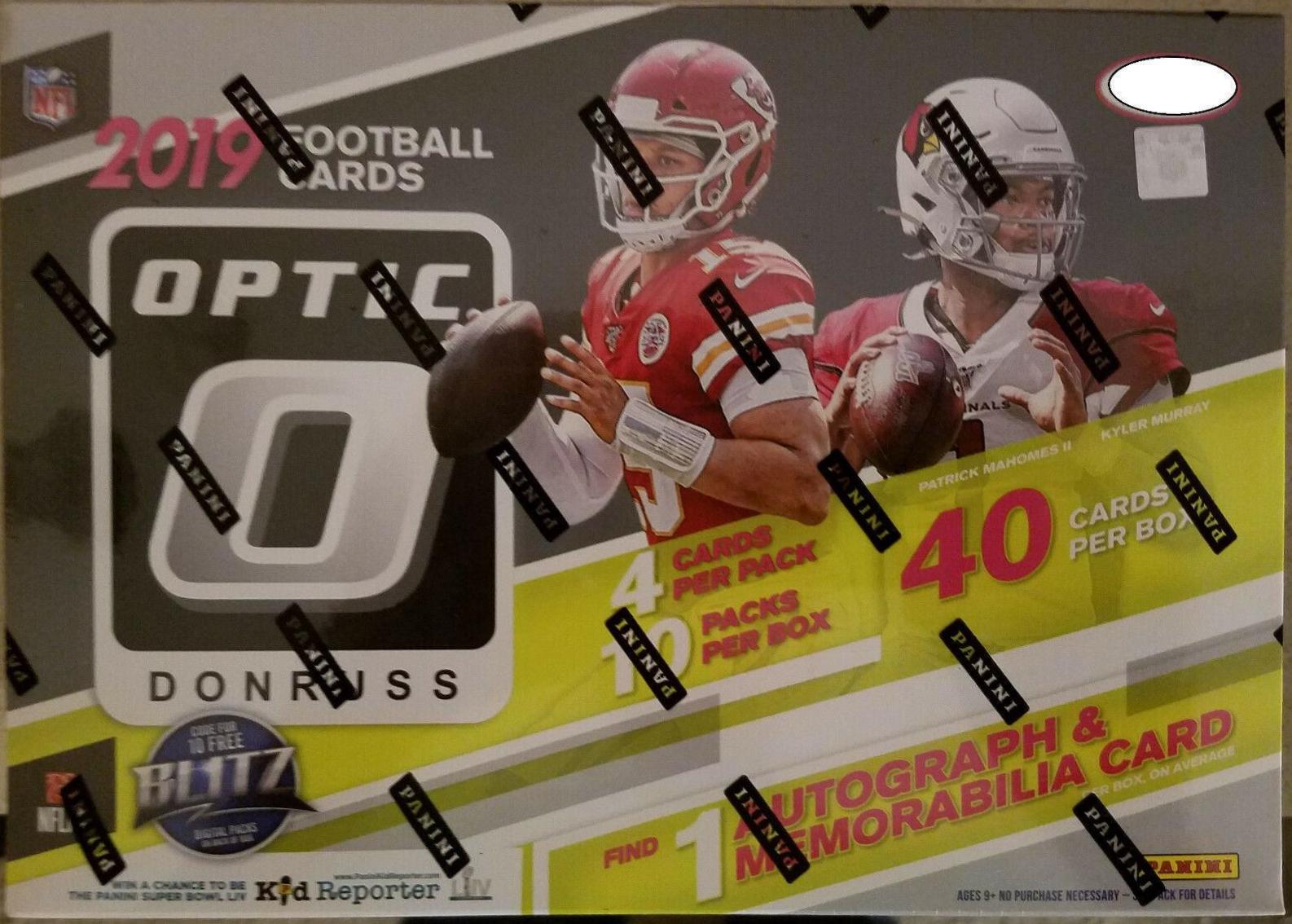 Retail Box Football Cards 2019 Donruss Optic