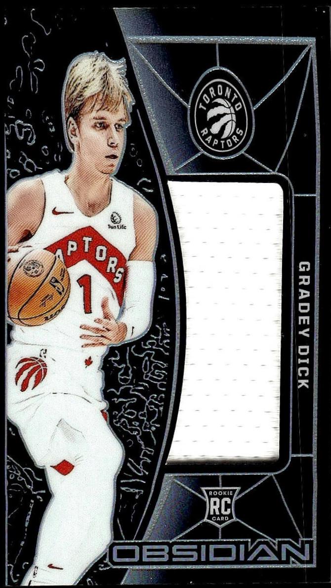 Gradey Dick #EM-GDI Basketball Cards 2023 Panini Obsidian Eclipse Material