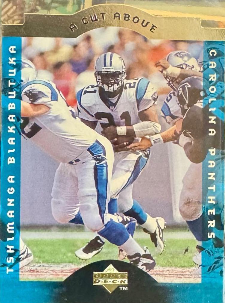 Tshimanga Biakabutuka #2 Football Cards 1996 Collector's Choice A Cut Above