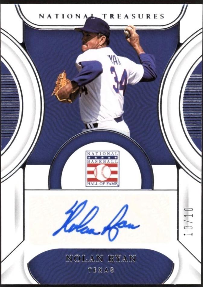 Nolan Ryan #18 Baseball Cards 2023 Panini National Treasures Hall of Fame Signature