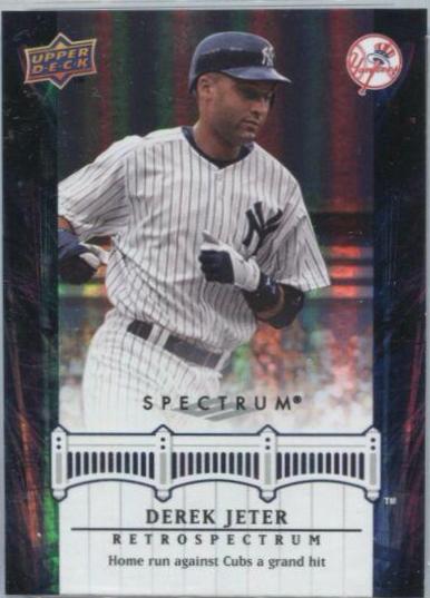 Derek Jeter #DJ82 2008 Upper Deck Spectrum Jeter Retrospectrum Baseball