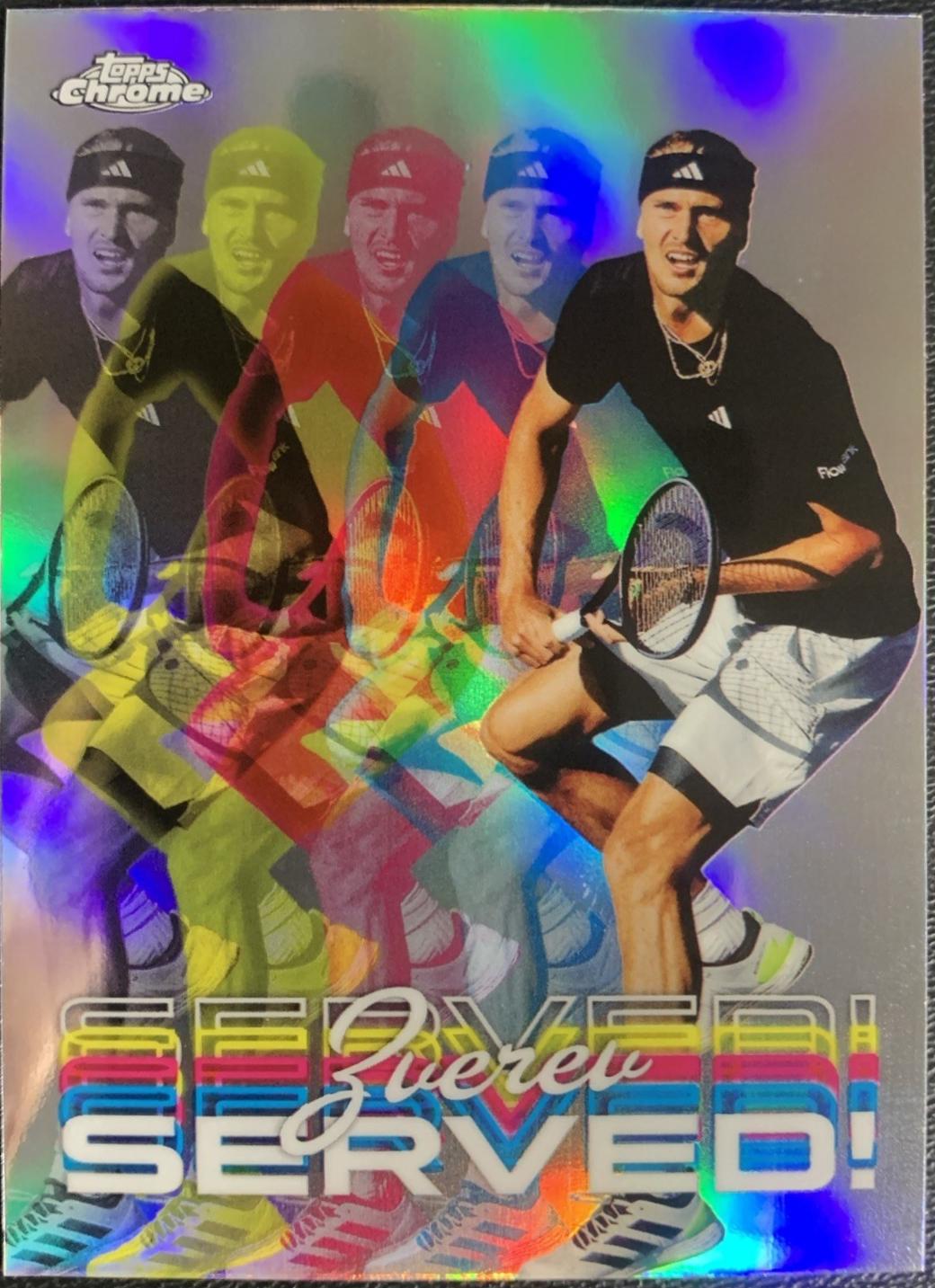 Alexander Zverev #SER-AZ Tennis Cards 2024 Topps Chrome Served