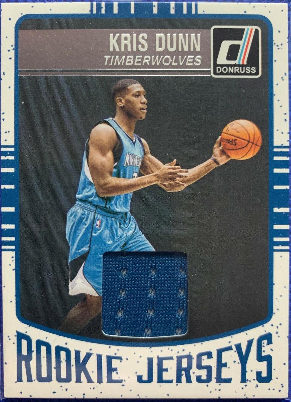Kris Dunn #100 Basketball Cards 2016 Panini Donruss Rookie Jersey