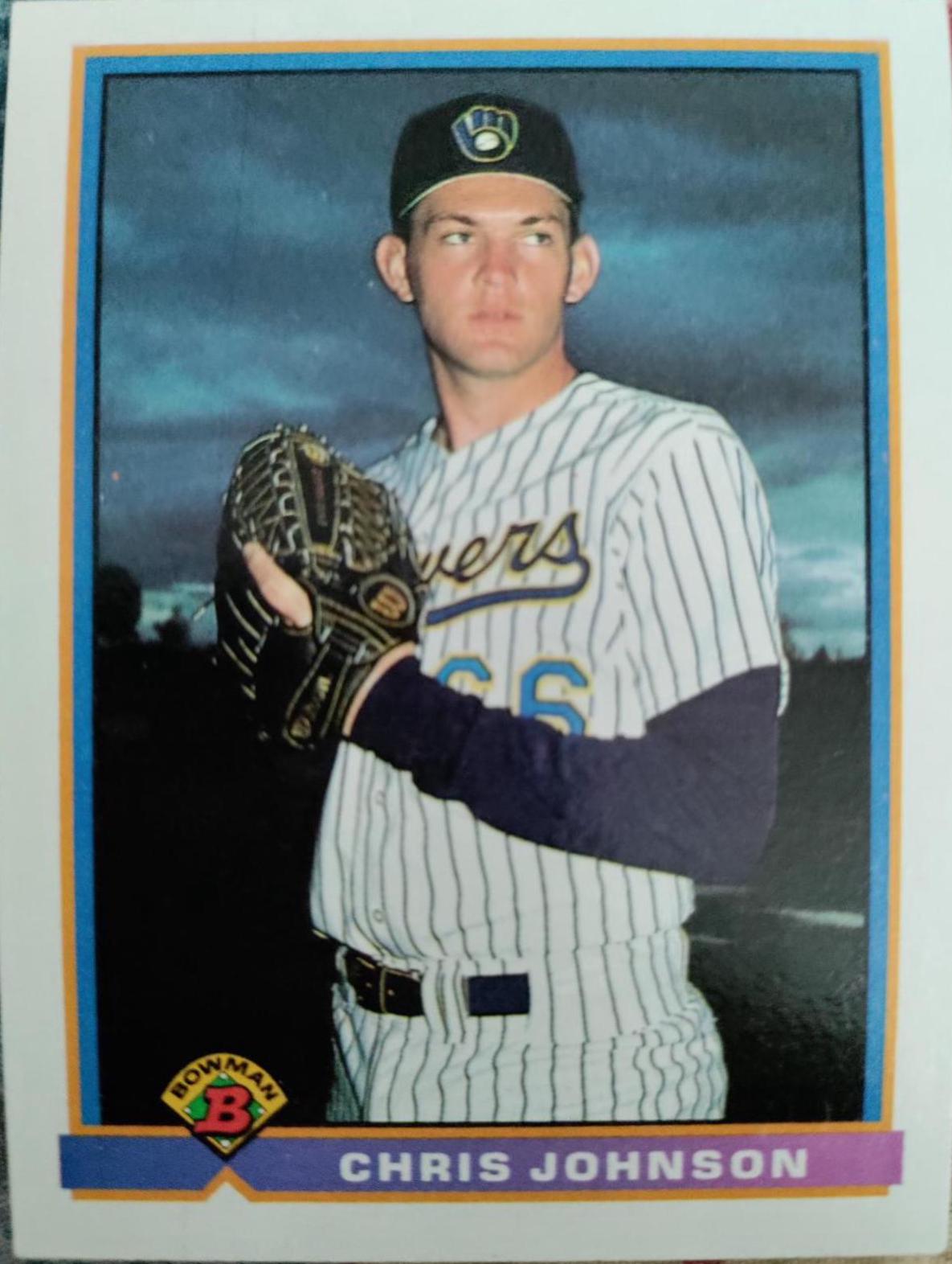 Chris Johnson #45 Baseball Cards 1991 Bowman