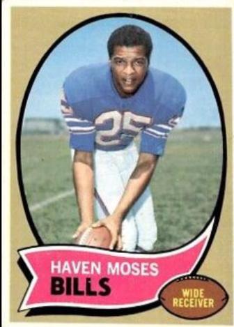 Haven Moses #165 Football Cards 1970 Topps