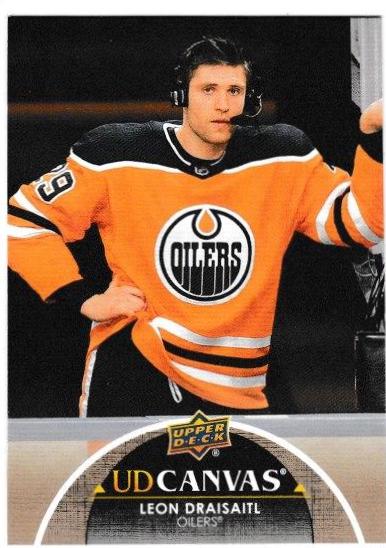 Leon Draisaitl #C33 Hockey Cards 2021 Upper Deck UD Canvas
