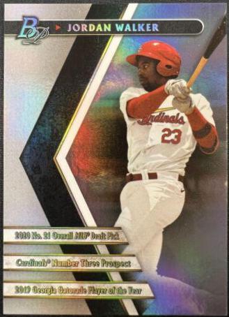 Jordan Walker #PPF-14 Baseball Cards 2022 Bowman Platinum Portfolios