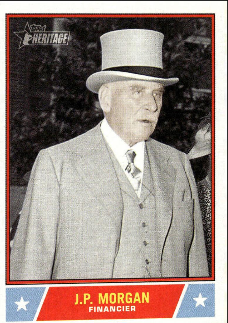 J.p. Morgan #NS-82 Baseball Cards 2025 Topps Heritage Notable American
