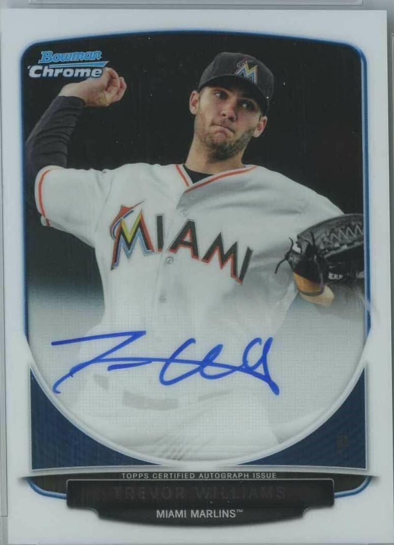 Trevor Williams #BCATW 2013 Bowman Chrome Draft Picks & Prospects Autographs Baseball