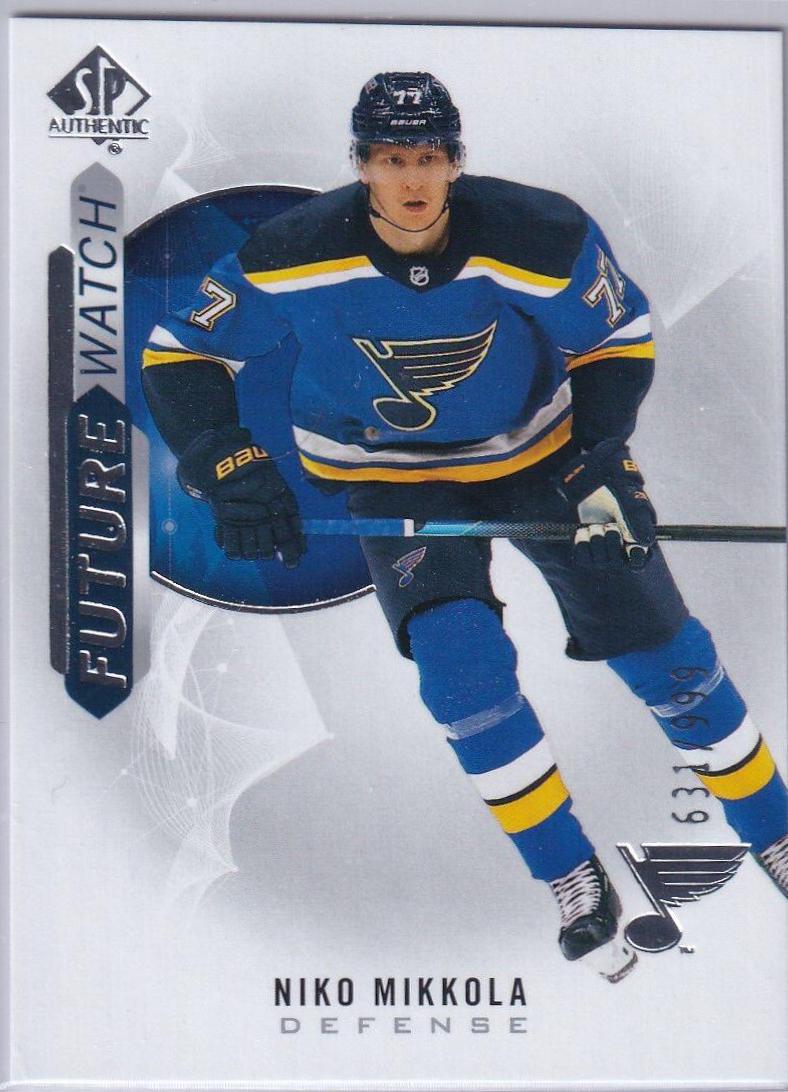 Niko Mikkola #228 Hockey Cards 2020 SP Authentic