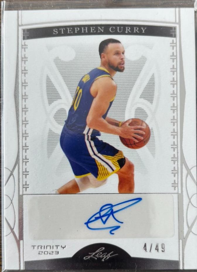 Stephen Curry #BA-SC2 2023 Leaf Trinity Autograph Basketball
