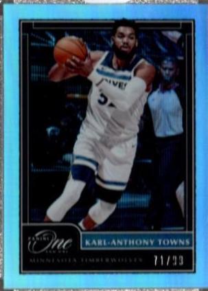 Karl Anthony Towns #39 Basketball Cards 2020 Panini One and One