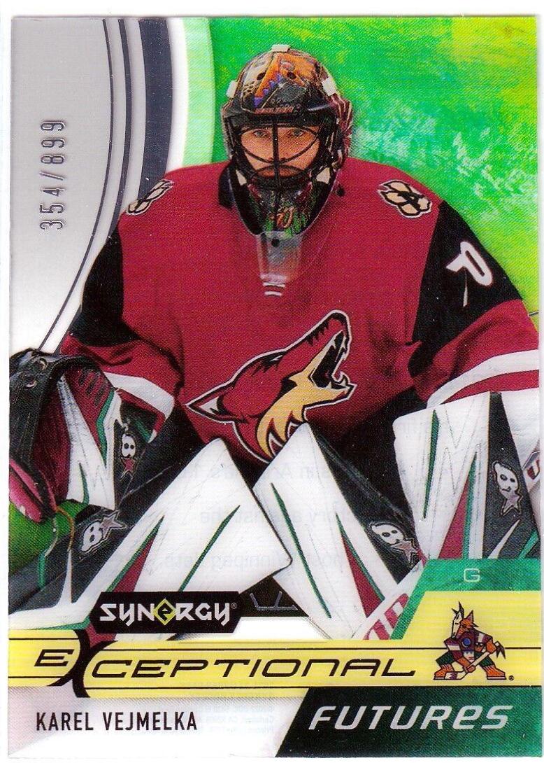 Karel Vejmelka #EF-KV Hockey Cards 2021 Upper Deck Synergy Exceptional Futures