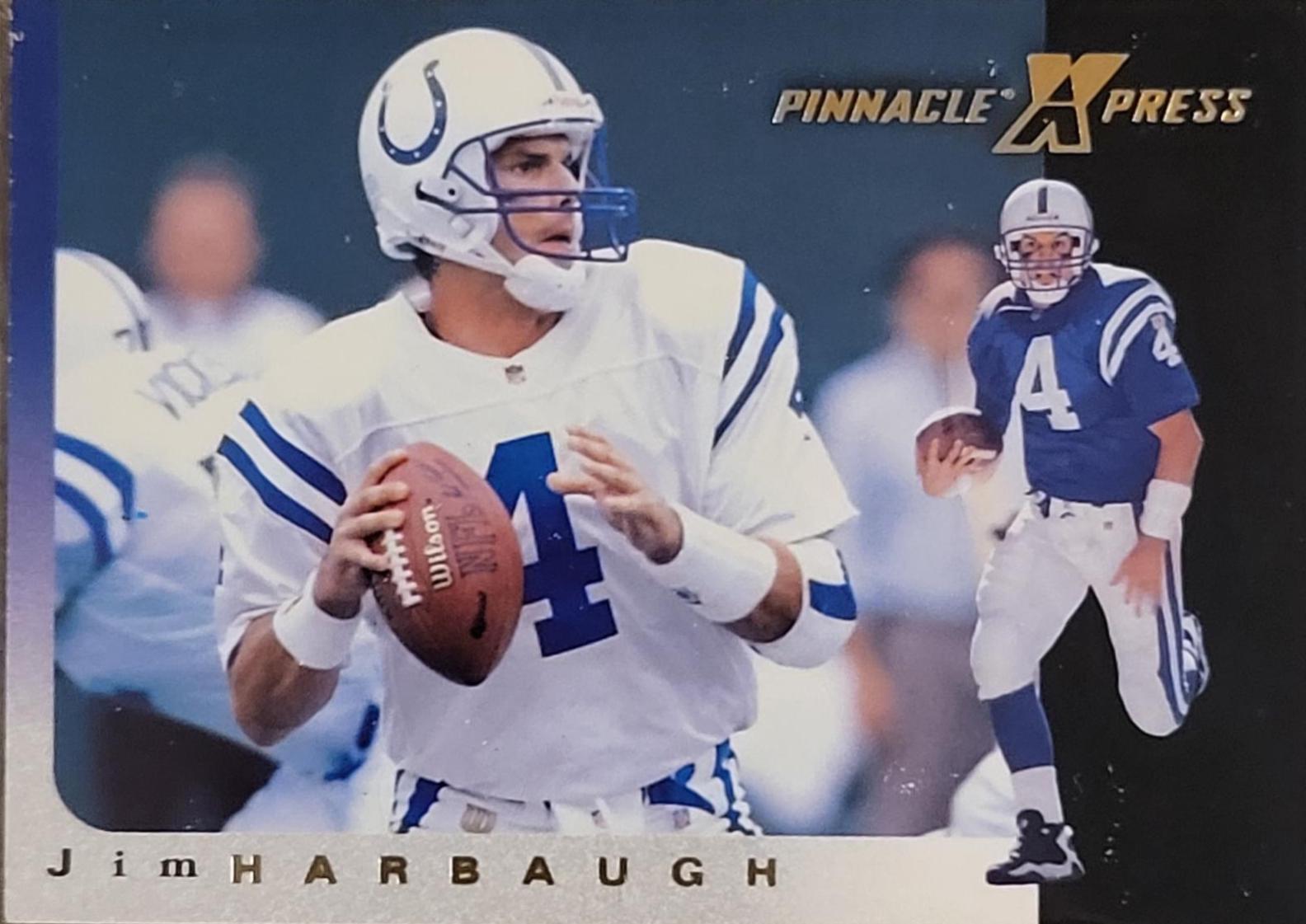 Jim Harbaugh #47 Football Cards 1997 Pinnacle X Press