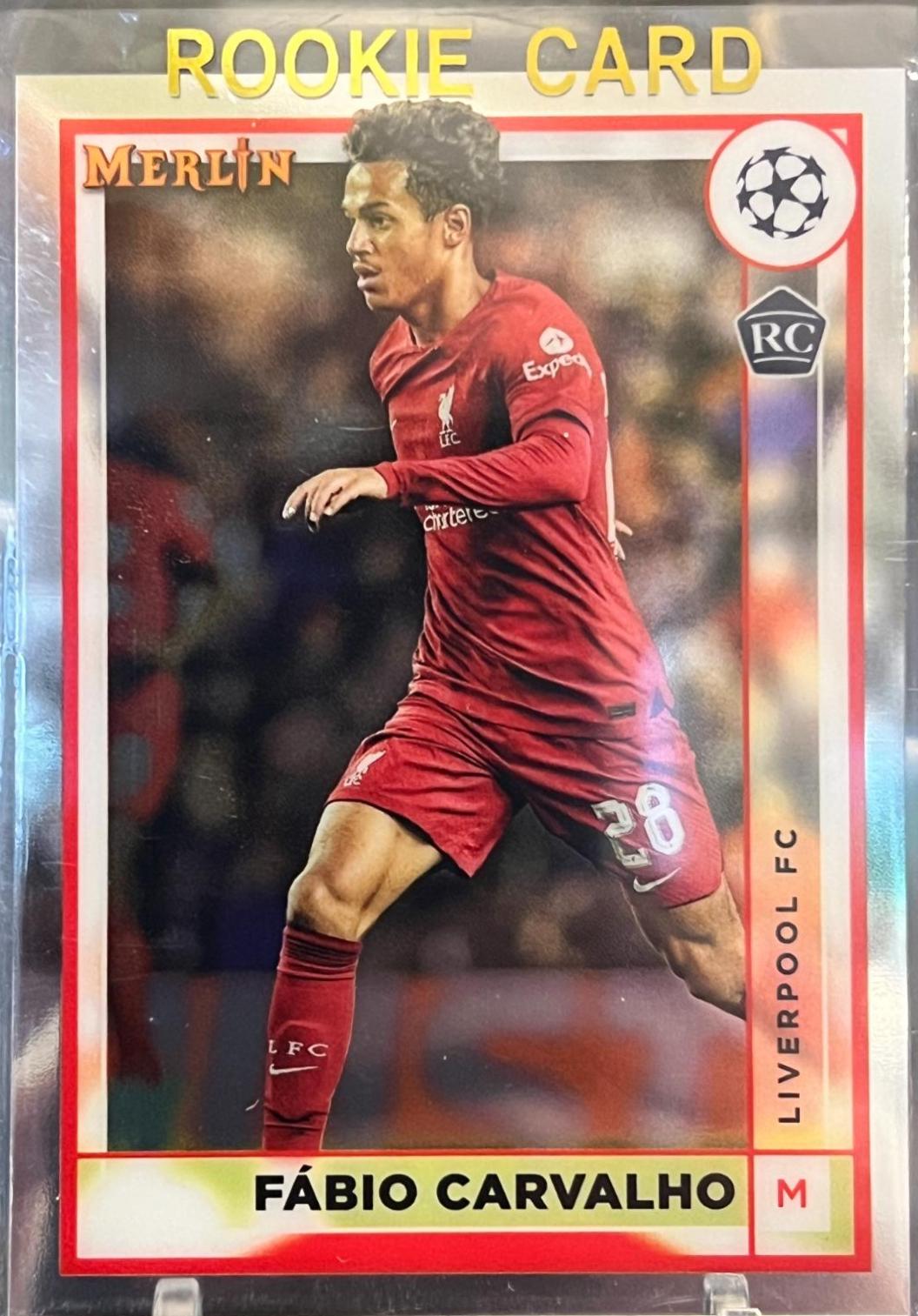 Fabio Carvalho #90 Soccer Cards 2022 Topps Merlin Chrome UEFA Club Competitions