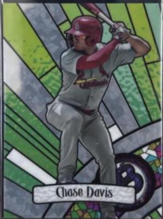 Chase Davis #BG-10 Baseball Cards 2023 Bowman Draft Glass