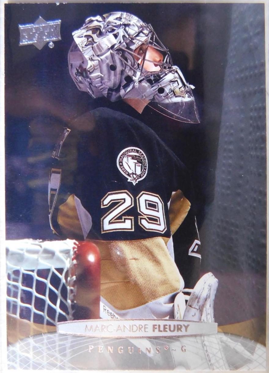 Marc-Andre Fleury #50 Hockey Cards 2011 Upper Deck