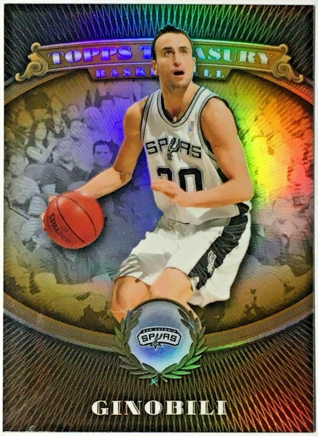 Manu Ginobili Bronze Refractor #71 Basketball Cards 2008 Topps Treasury