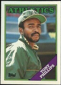 Tony Phillips #673 Baseball Cards 1988 Topps Tiffany