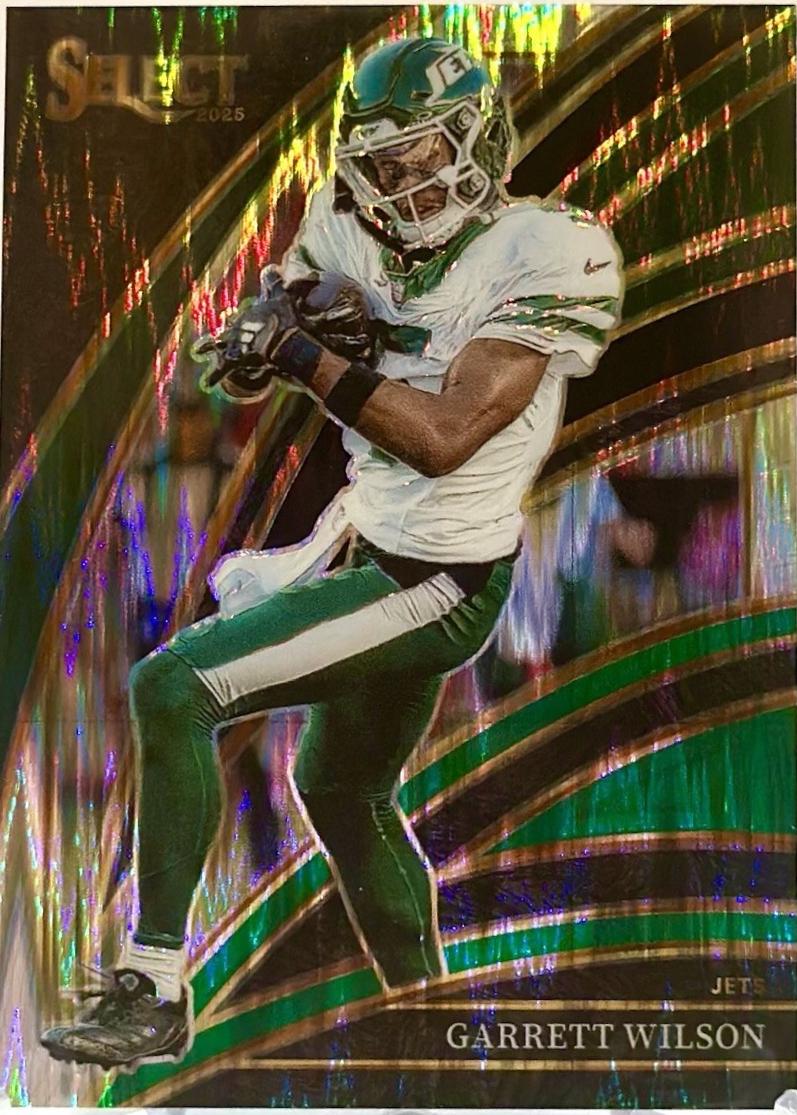Garrett Wilson [Black Green Prizm Shock] #275 Prices | 2025 Panini