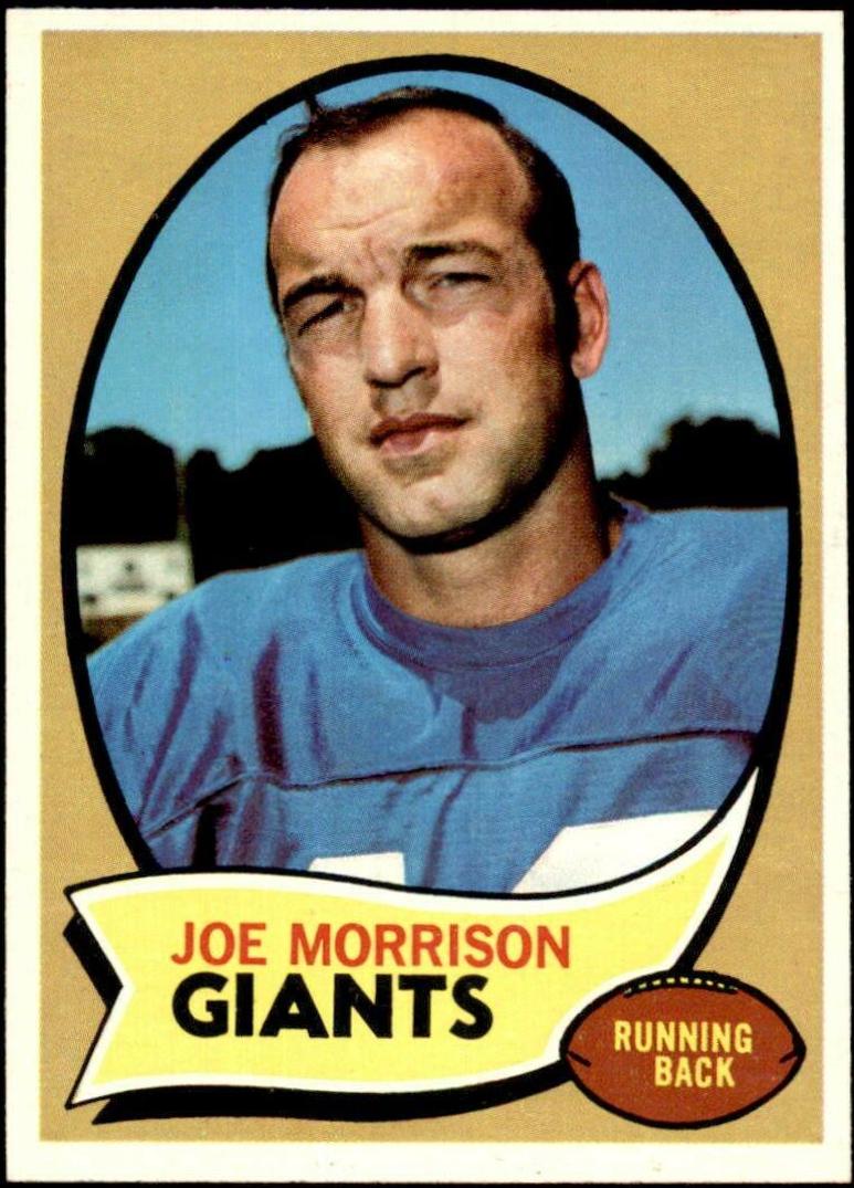 Joe Morrison #105 1970 Topps Football