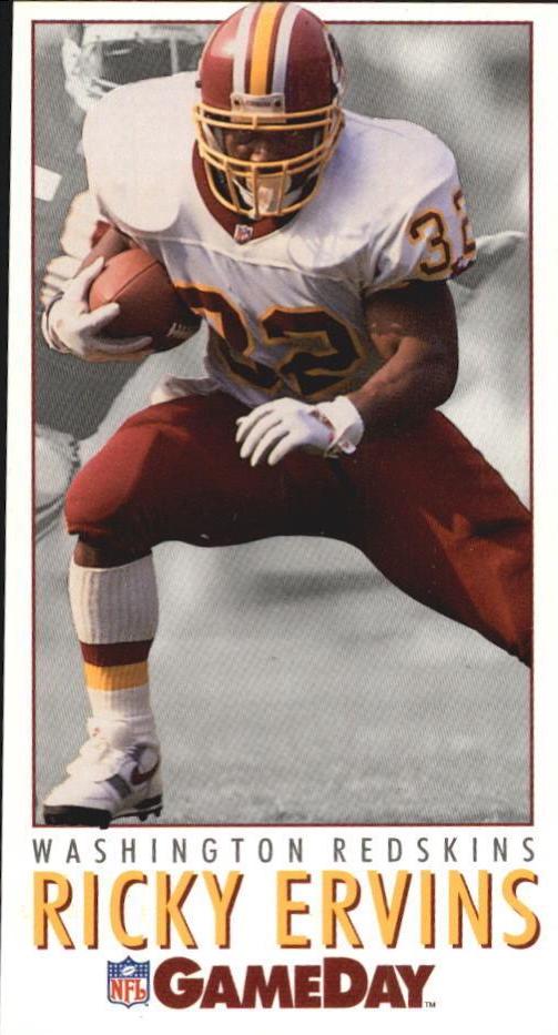 Ricky Ervins #4 Football Cards 1992 Fleer Gameday