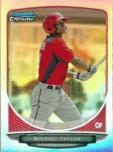 Michael Taylor #34 Baseball Cards 2013 Bowman Chrome Mini
