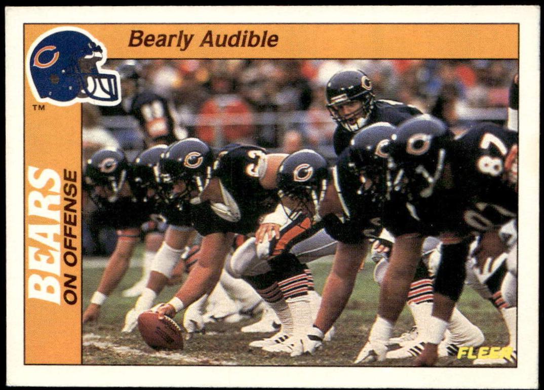Bearly Audible Offense #29 Football Cards 1988 Fleer Team Action