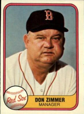 Don Zimmer #230 Baseball Cards 1981 Fleer