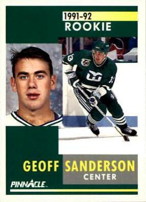 Geoff Sanderson #309 Hockey Cards 1991 Pinnacle