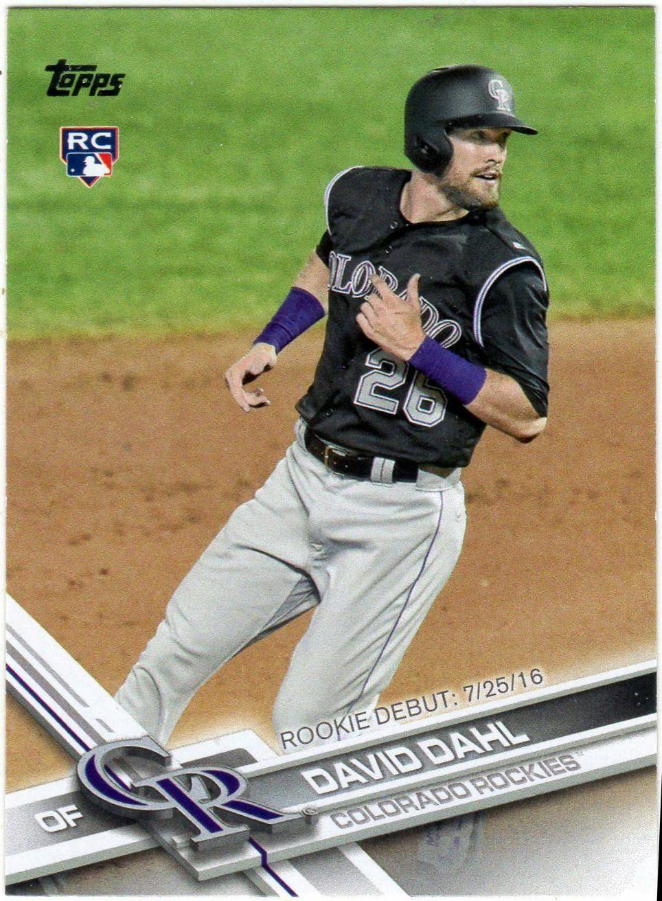 David Dahl #US146 Baseball Cards 2017 Topps Update