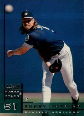 Randy Johnson #3 Baseball Cards 1998 Leaf Rookies & Stars