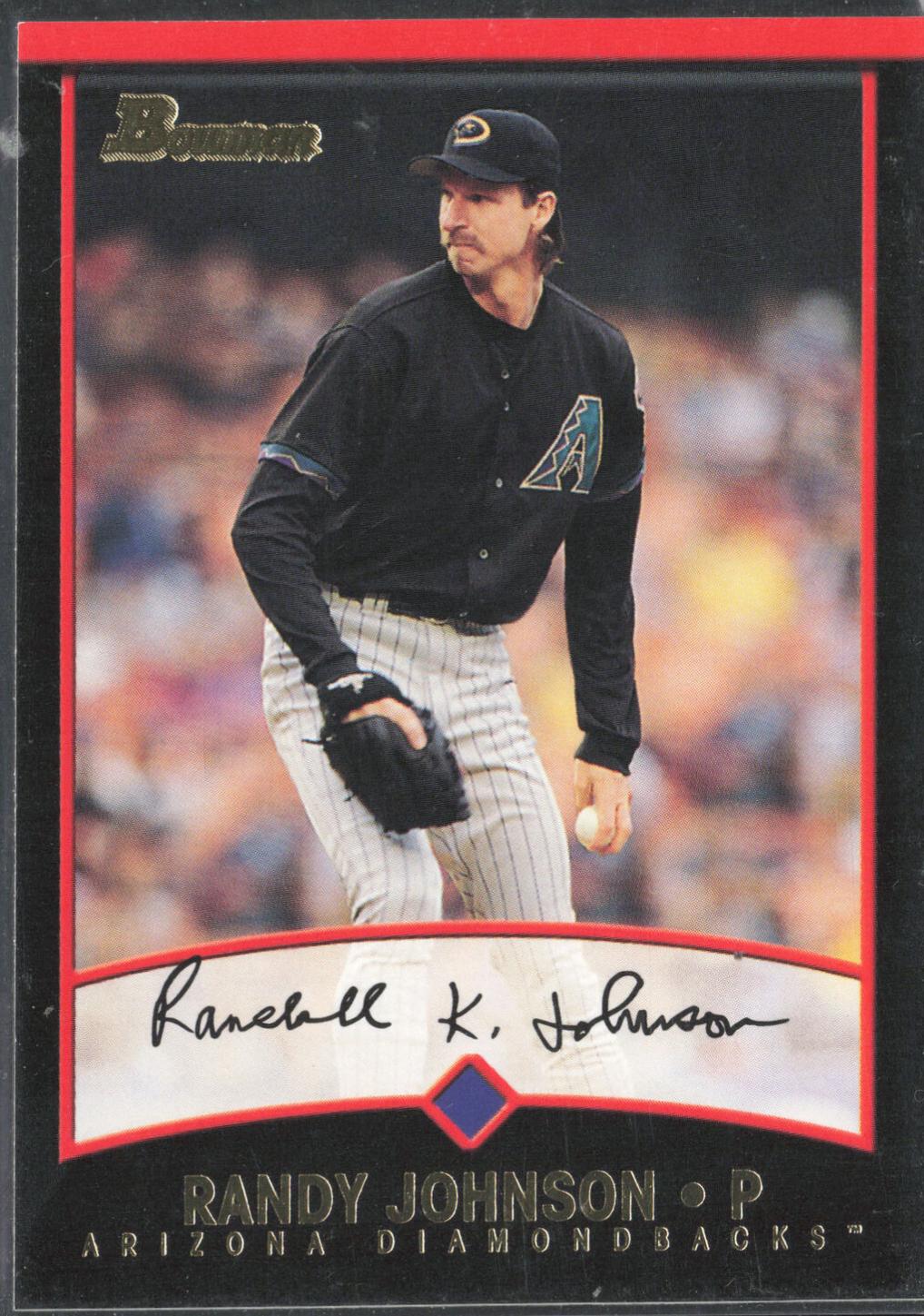 Randy Johnson #15 Baseball Cards 2001 Bowman