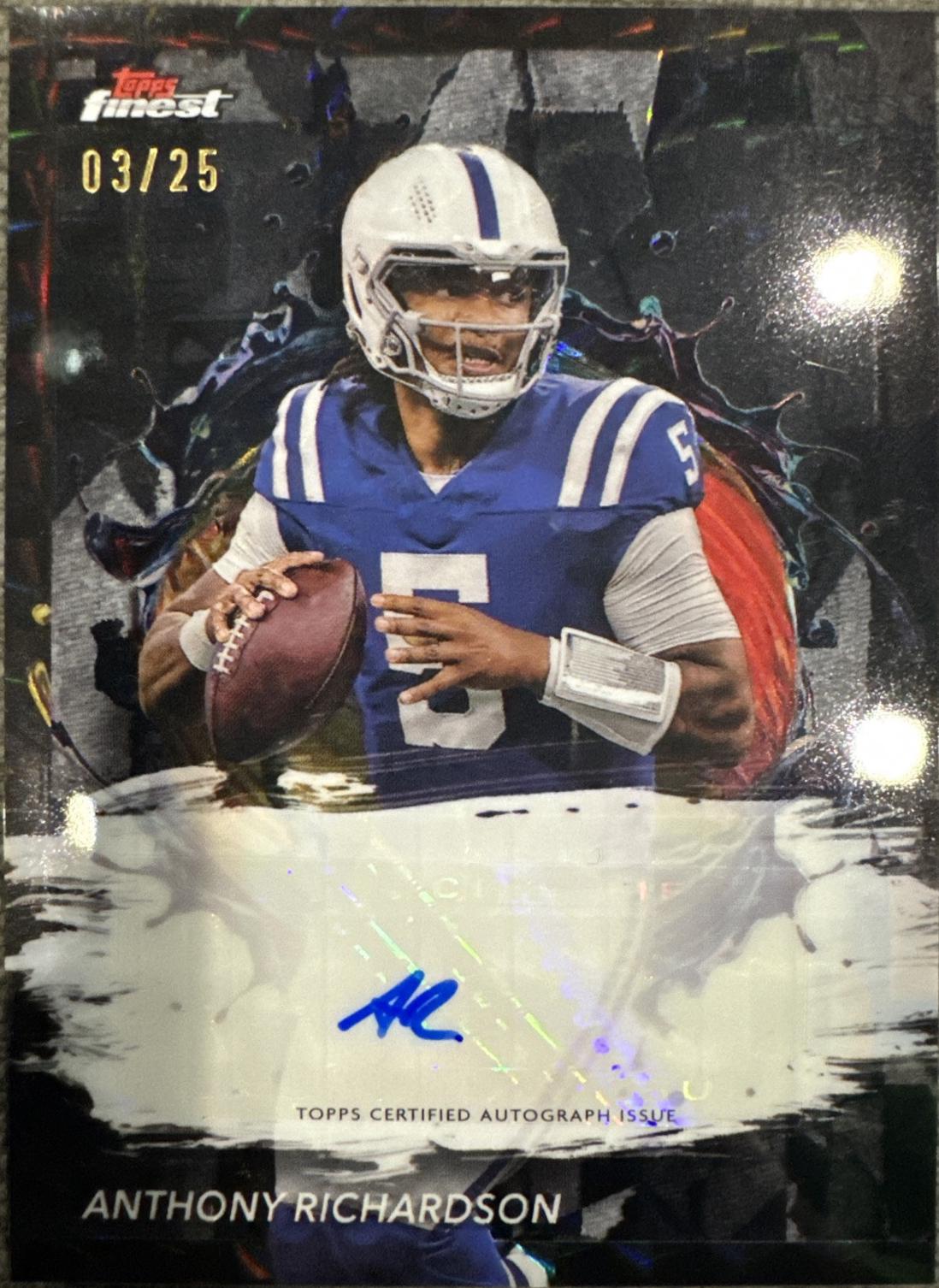 Anthony Richardson [Black Refractor] #FA-ARI