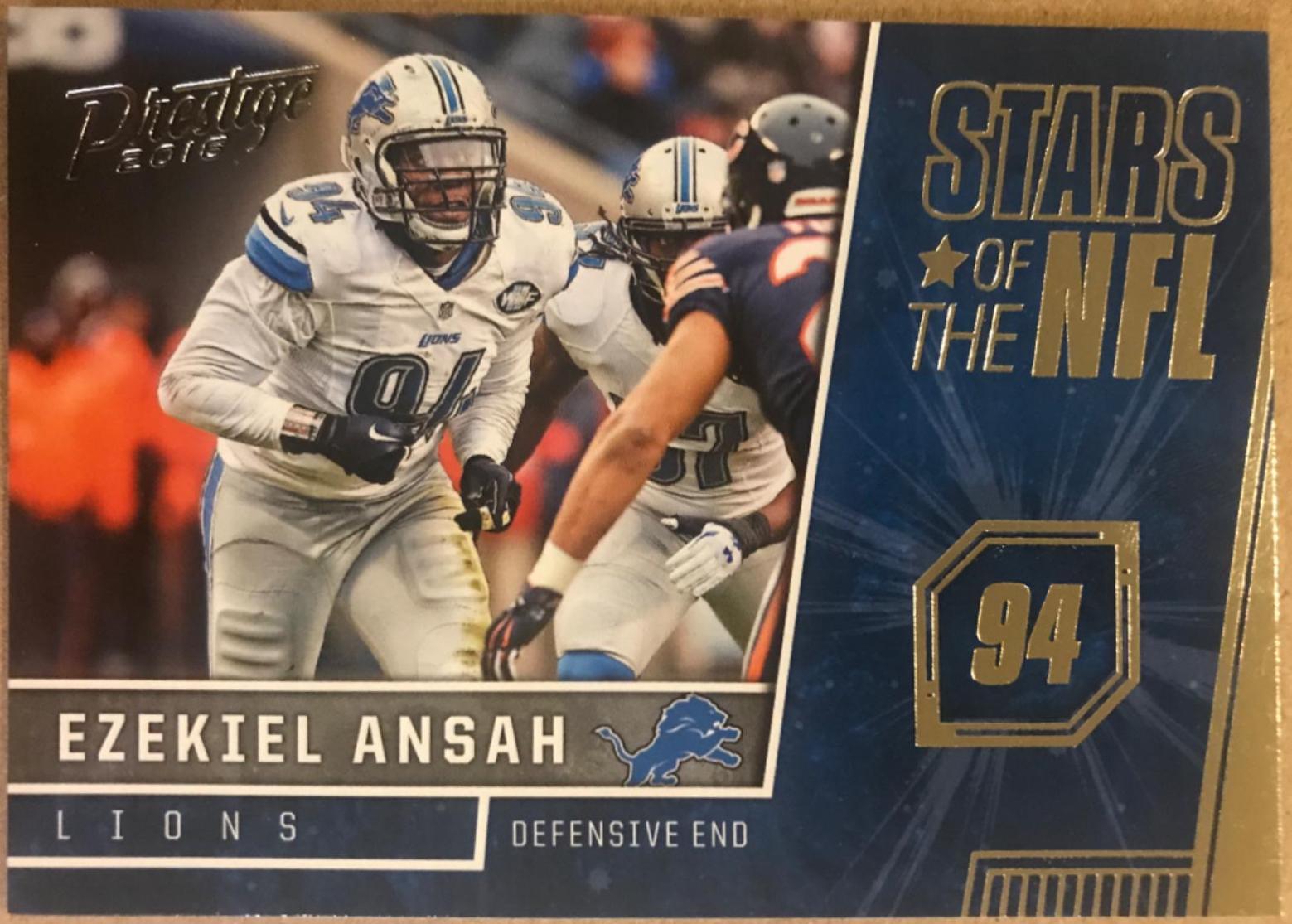 Ezekiel Ansah #24 Football Cards 2016 Panini Prestige Stars of the NFL
