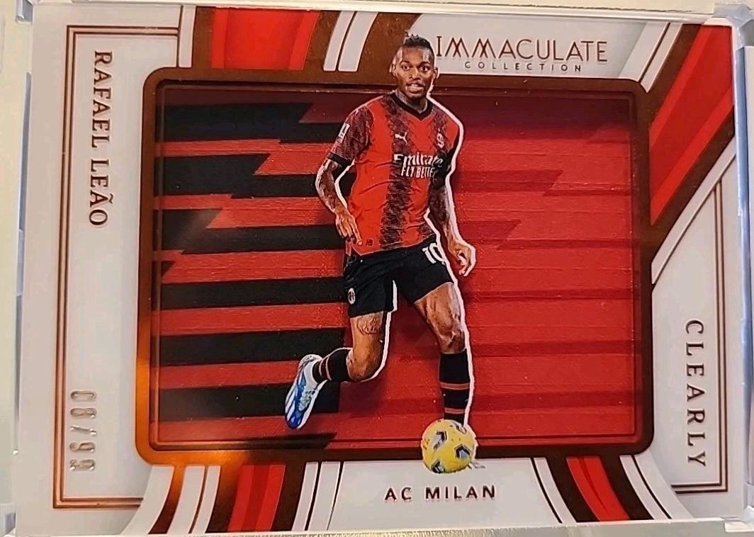 Rafael Leao #CJ-RLO 2023 Panini Immaculate Clearly Jersey Soccer