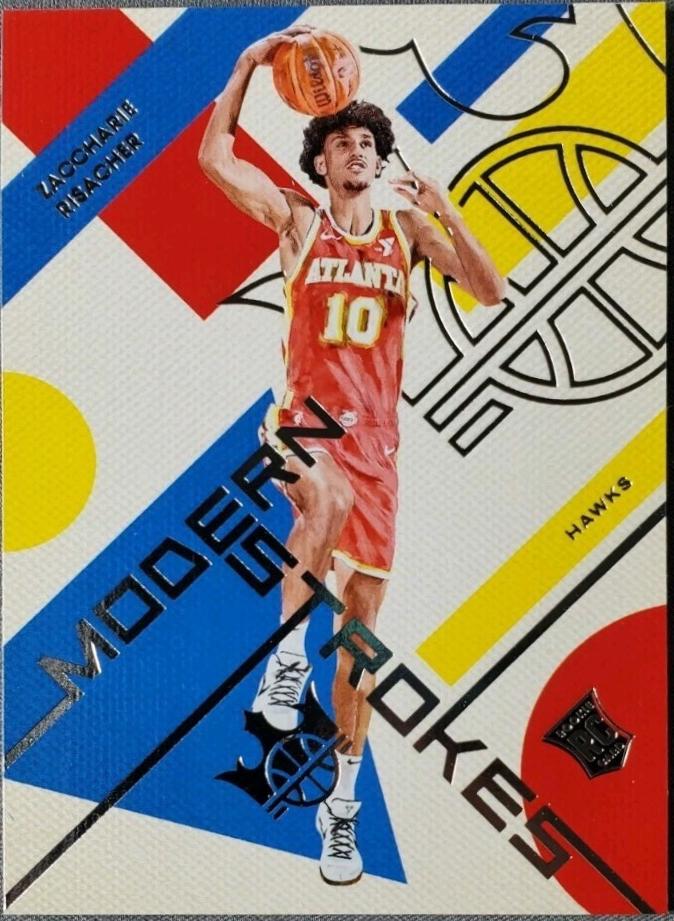 Zaccharie Risacher #3 Basketball Cards 2024 Panini Court Kings Modern Strokes
