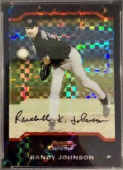 Randy Johnson #8 Baseball Cards 2004 Bowman Chrome