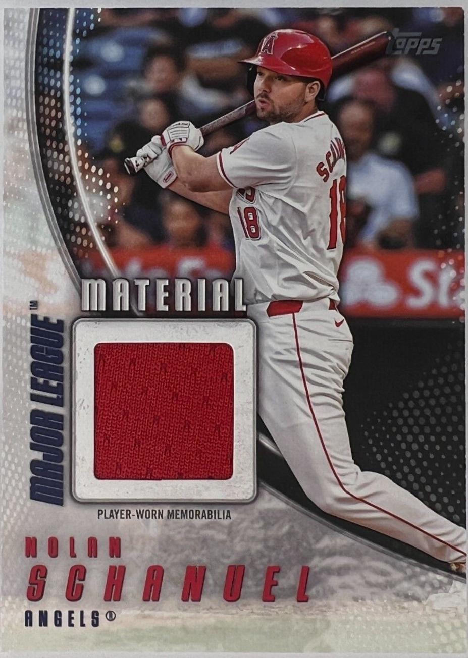 Nolan Schanuel #MLM-NS Baseball Cards 2025 Topps Major League Material