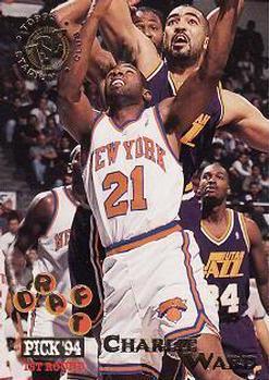 Charlie Ward #340 Basketball Cards 1994 Stadium Club