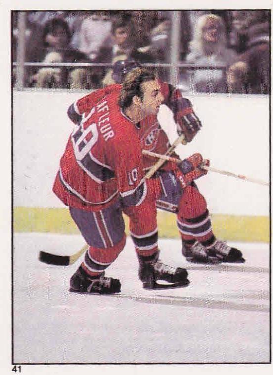 Guy Lafleur #41 Hockey Cards 1981 O-Pee-Chee Sticker